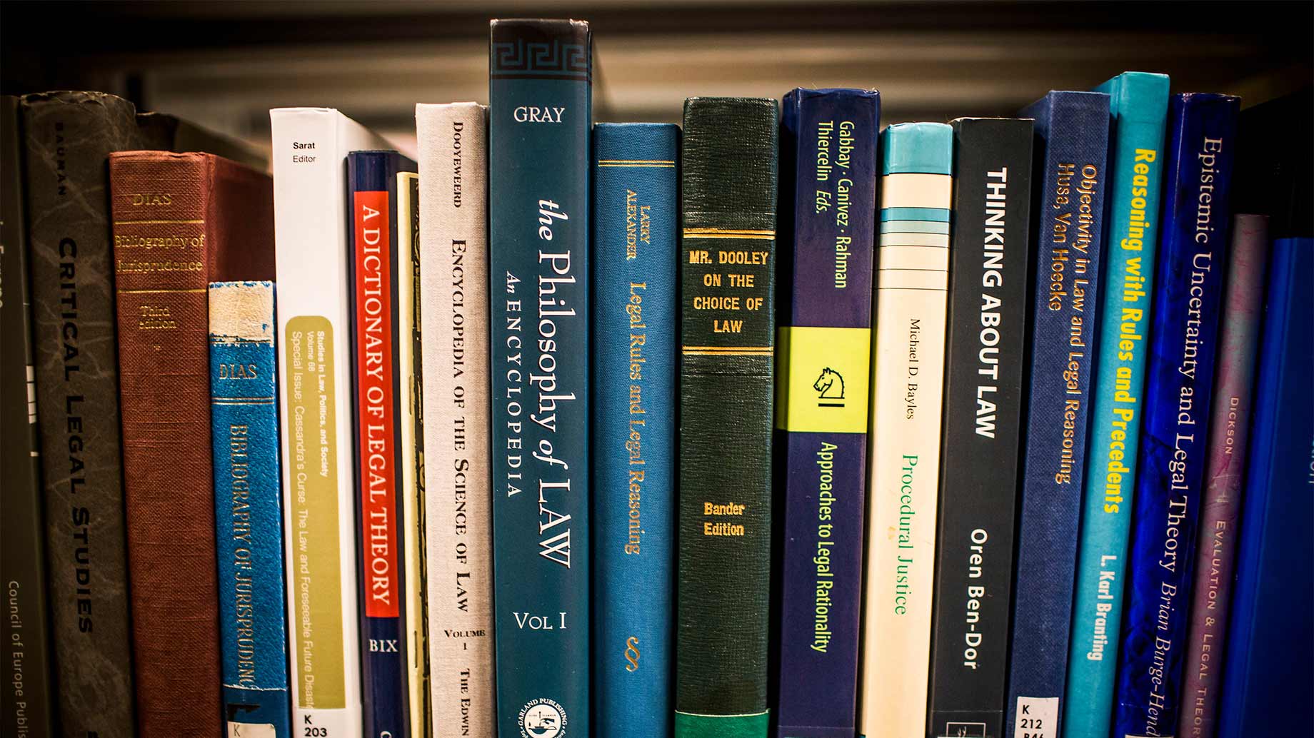 law books on a shelf